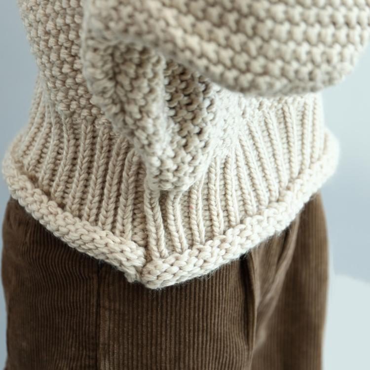 Gestrickter Rollkragenpullover