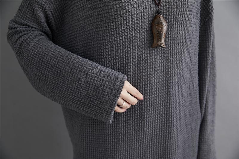 Loser Pullover Mit Kapuze Im Herbst-retro-stil