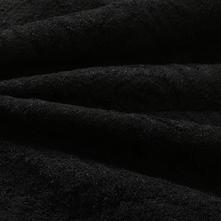 Herbstlicher Jacquard-wollmantel
