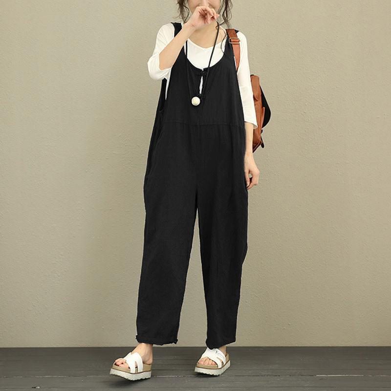 Lockerer Lässiger Oversized-overall Aus Baumwolle