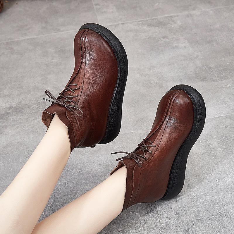 Bequeme Herbststiefel Mit Dickem Boden
