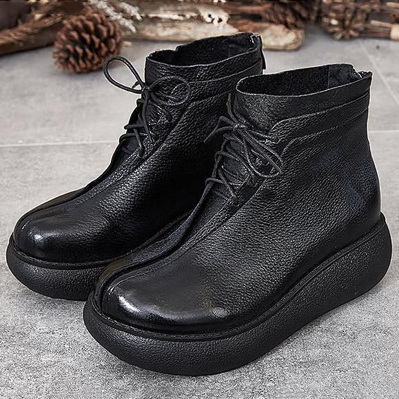 Bequeme Herbststiefel Mit Dickem Boden