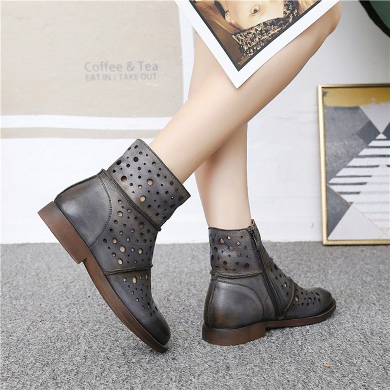 Hohle Lässige Kurze Retro-stiefel