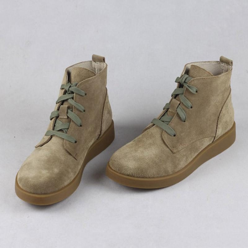 Kurzer Martin-damenstiefel Aus Leder