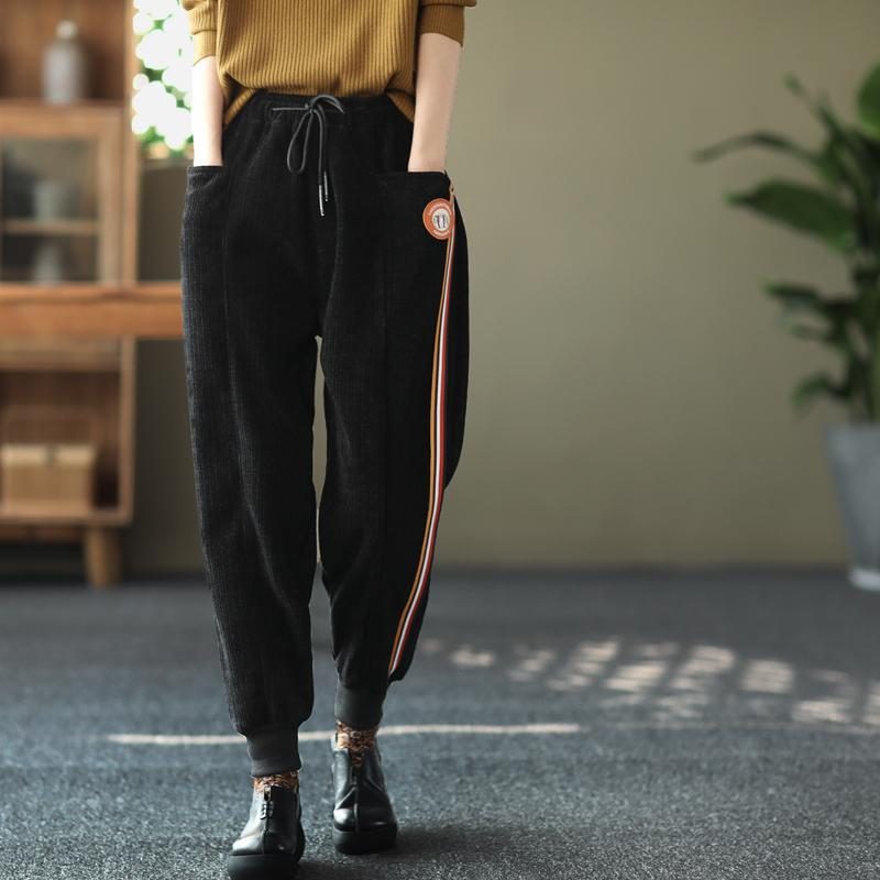 Dicke Lässige Lockere Retro-haremshose Für Den Winter