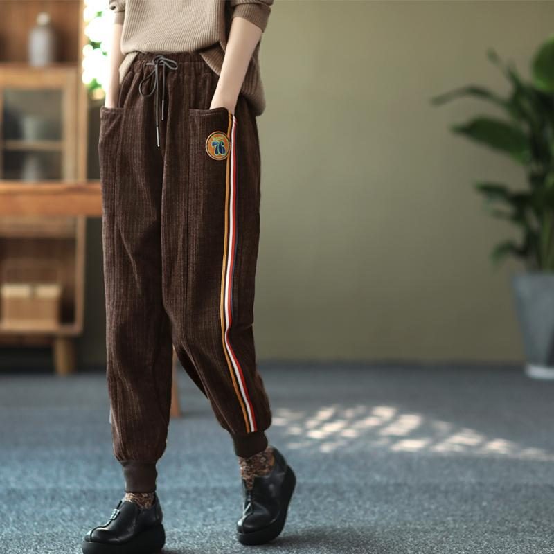 Dicke Lässige Lockere Retro-haremshose Für Den Winter