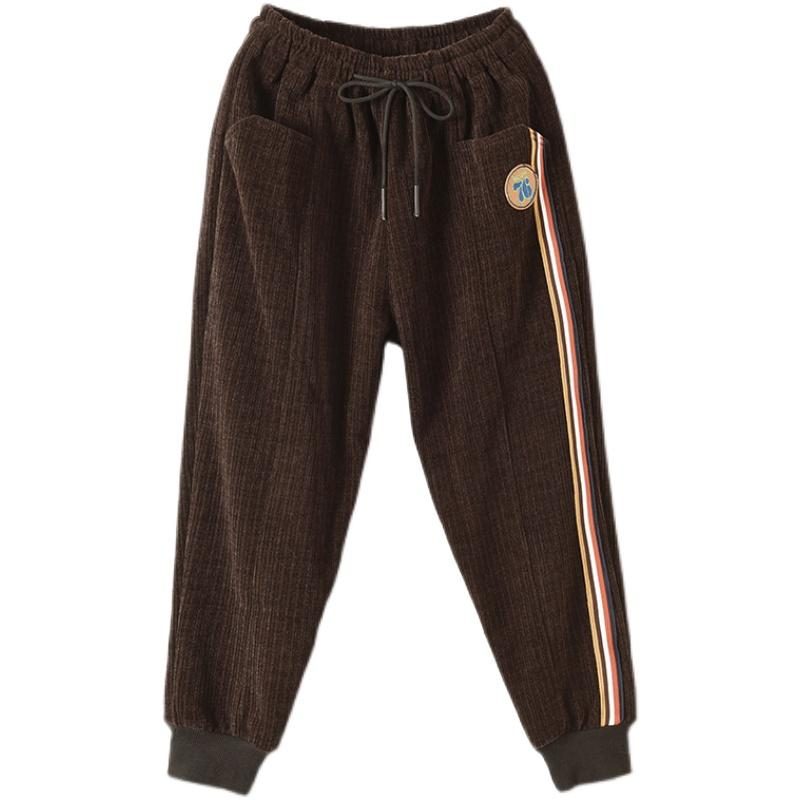 Dicke Lässige Lockere Retro-haremshose Für Den Winter