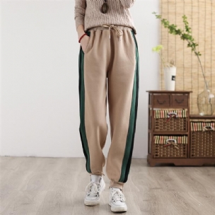 Herbst-winter-dicke Farblich Passende Lockere Freizeithose