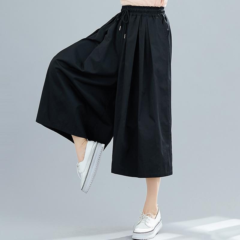 Lässige Sommerhose Mit Weitem Bein