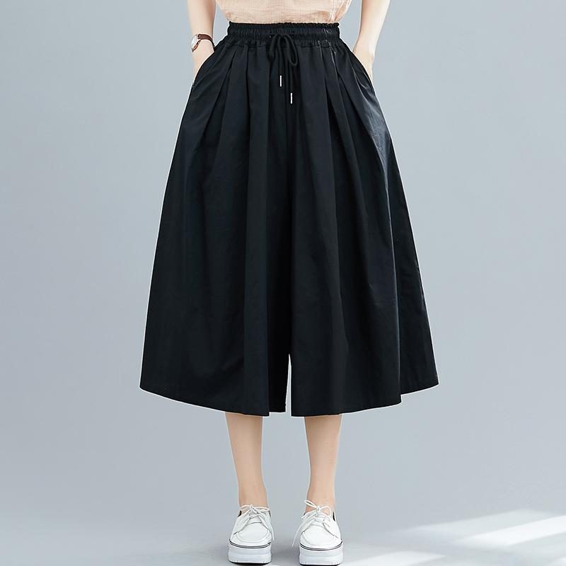 Lässige Sommerhose Mit Weitem Bein