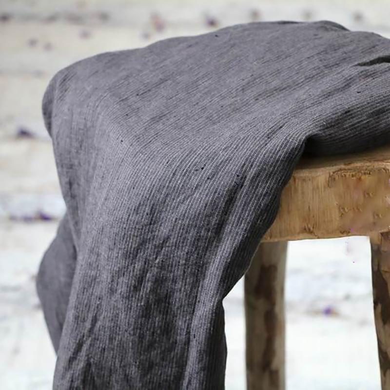 Lockere Lässige Leinenhose Mit Elastischem Bund Und Weitem Bein