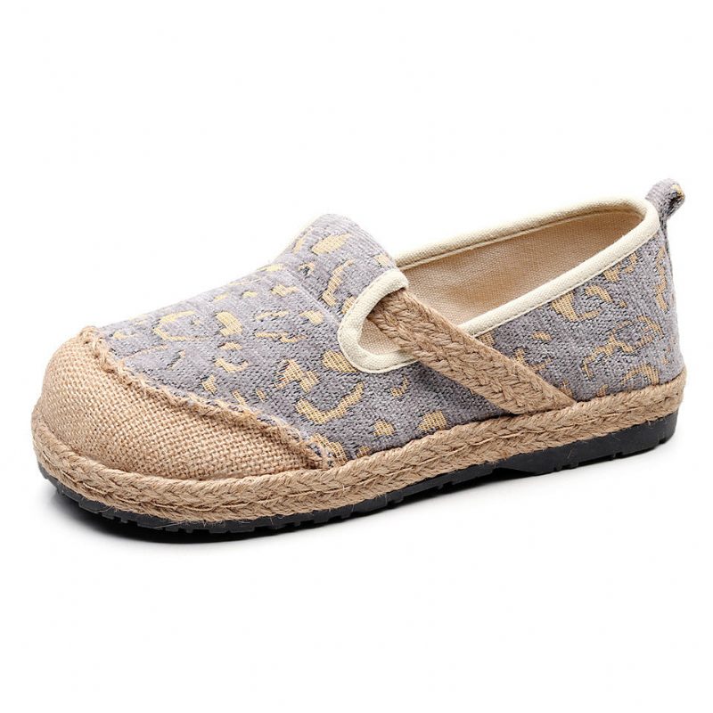Damen Frühling Sommer Leinen Freizeitschuhe