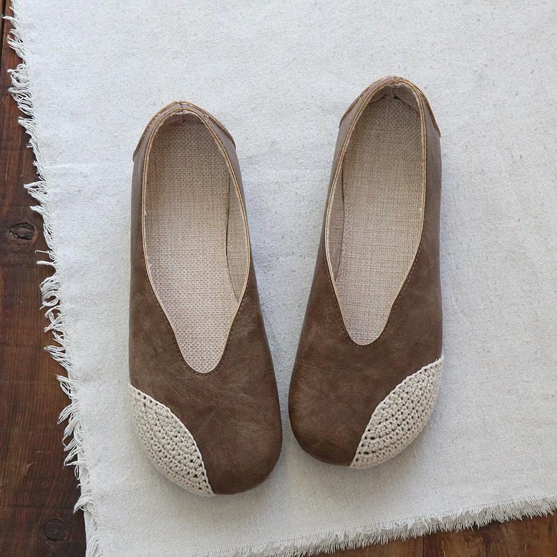 Freizeitschuhe Zum Hineinschlüpfen Aus Geflochtenem Leder