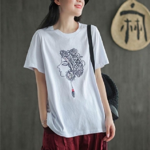 Lässiges Sommer-t-shirt Mit Paillettenstickerei