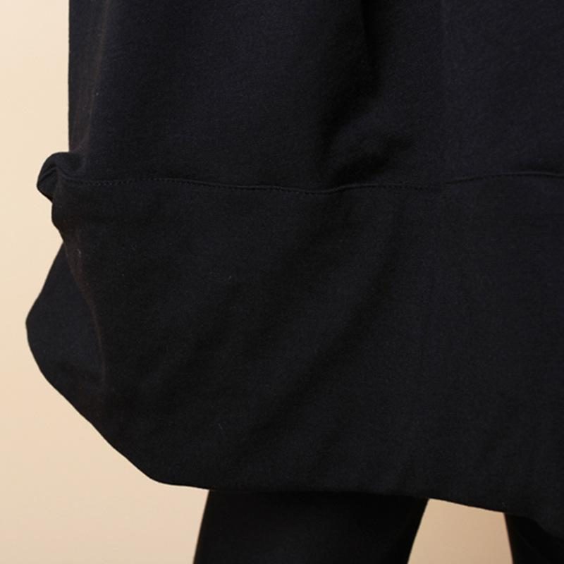 Lässiges Unregelmäßiges Langarmkleid Für Frühlings-herbst-frauen