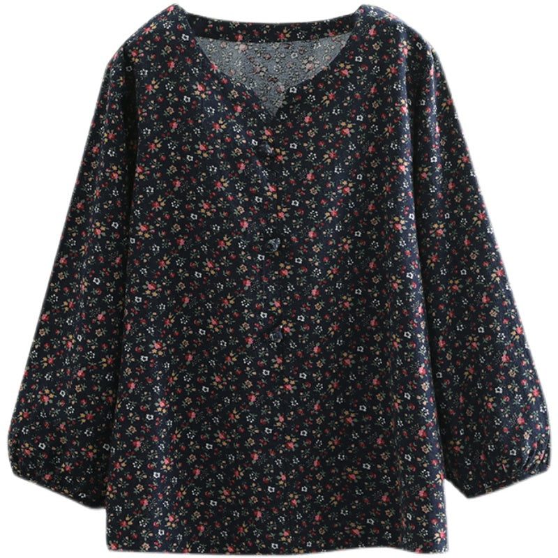 Damen Retro Frühling Sommer Lockeres Leinen T-shirt