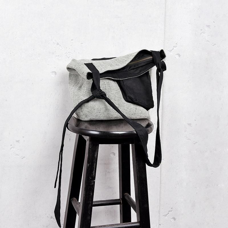Einfache Lässige Retro-schulternaht Mit Großem Fassungsvermögen Und Literarischer Wildtasche