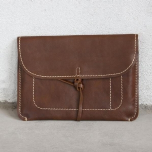 Leder Damen Canvas Casual Schnürung Hellbraune Handtasche